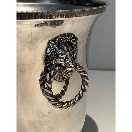 Image 1 of Pair of vintage silver-plated champagne buckets, France 1970