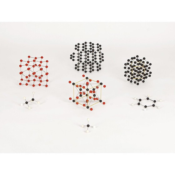 Image 1 of Set of 7 vintage iron structures, Czech 1950