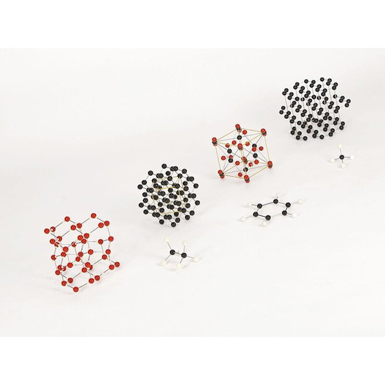 Image 1 of Set of 7 vintage iron structures, Czech 1950