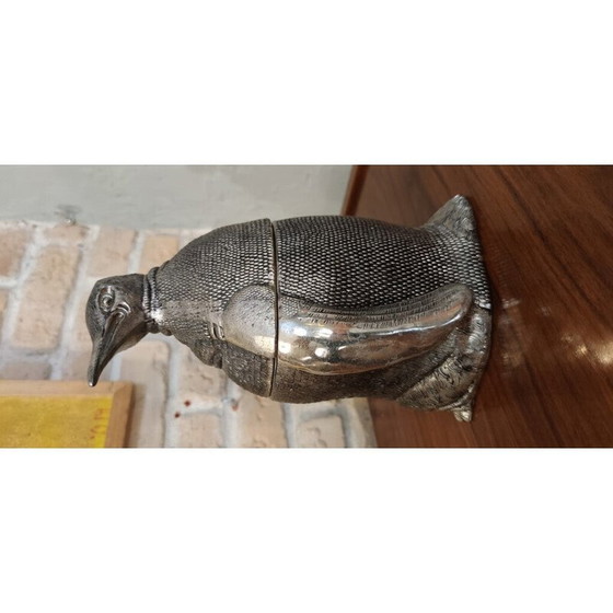 Image 1 of Secchiello per il ghiaccio vintage in alluminio argentato di Mauro Manetti, anni '70