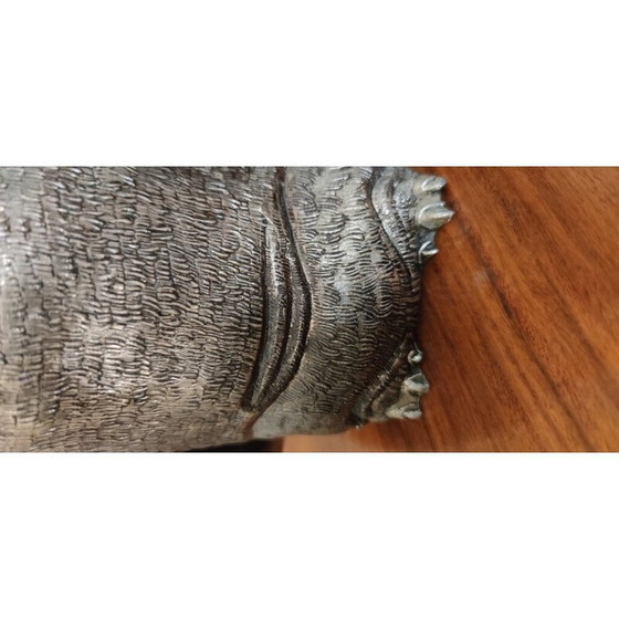 Image 1 of Secchiello per il ghiaccio vintage in alluminio argentato di Mauro Manetti, anni '70