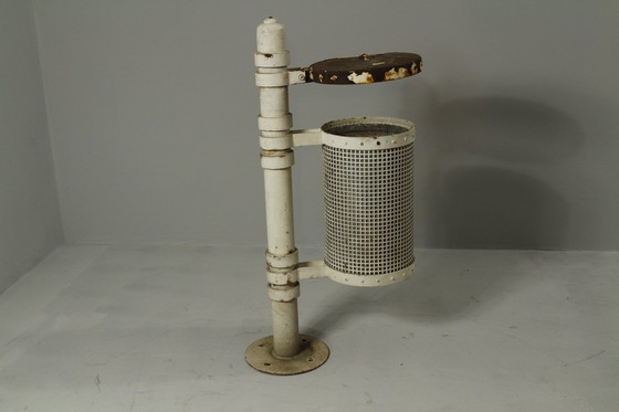 Image 1 of Pair Of Steel Public Trashes, 1970S