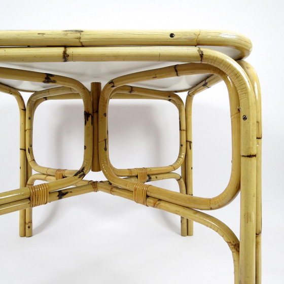 Image 1 of Bamboo dining table, 1970s