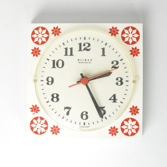 Image 1 of Vintage wall clock Weimar, Germany 1970s