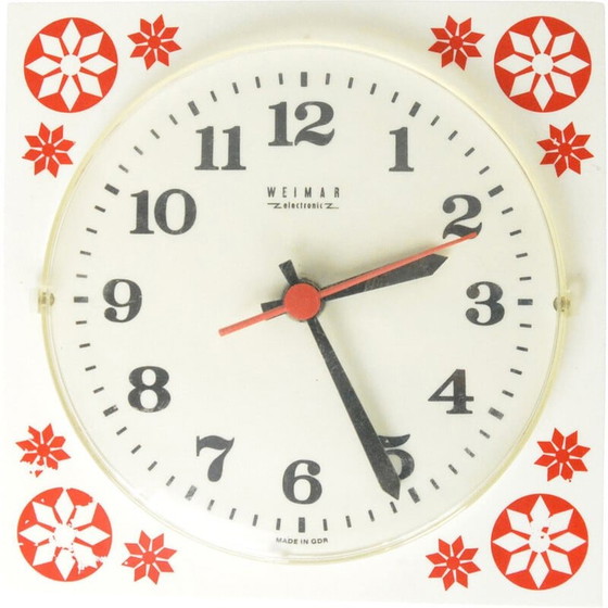 Image 1 of Vintage wall clock Weimar, Germany 1970s
