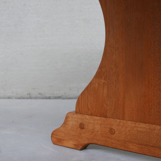 Image 1 of Oakwood vintage circular dining table, Holland 1970s
