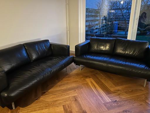 2x 2-seater sofa Rolf Benz SOB 3200/176