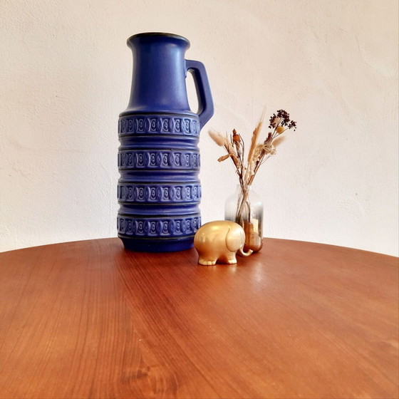 Image 1 of West Germany large blue vase