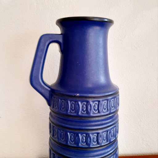 West Germany large blue vase