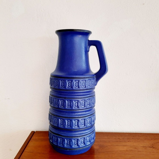 Image 1 of West Germany large blue vase