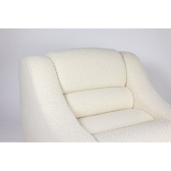 Image 1 of Pair of vintage rectangular armchairs with fine curls, Italy