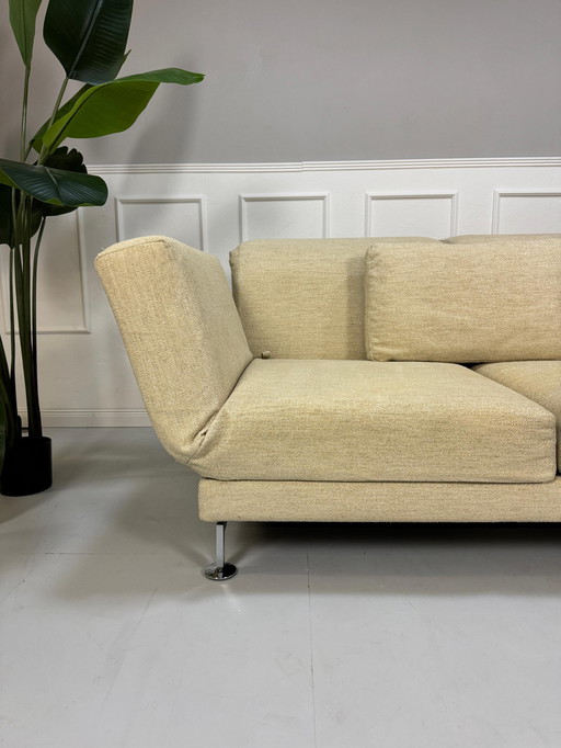 Brühl Moule Fabric Sofa Couch Relax function Beige