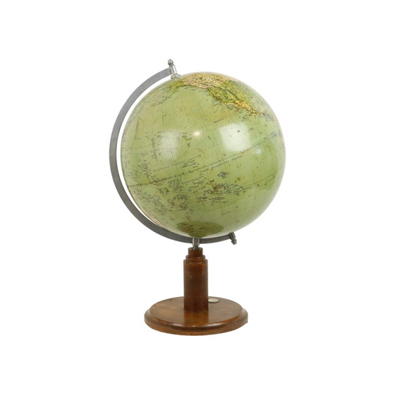Image 1 of Globe terrestre vintage avec boussole