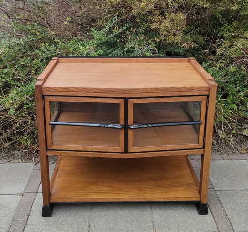 Unique Art Deco Cabinet Amsterdam School Display Case Cabinet