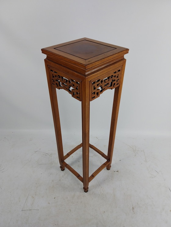 Image 1 of 1 x chinese plant table 1980s 91cm high