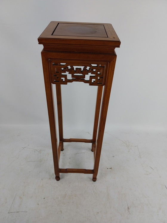 Image 1 of 1 x chinese plant table 1980s 91cm high