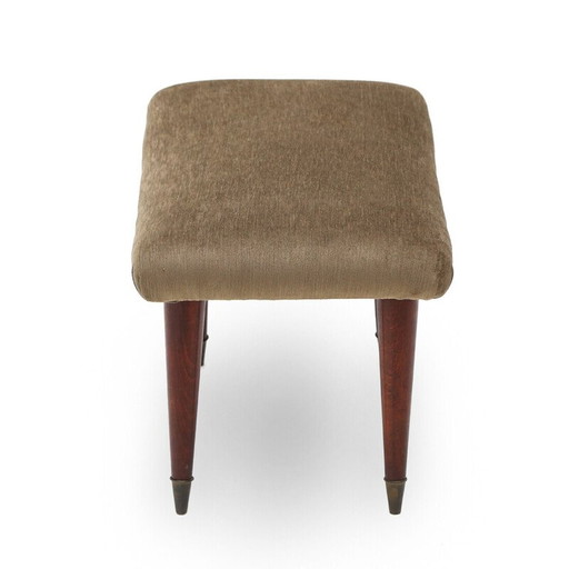 Vintage stool with spiked feet, 1950s