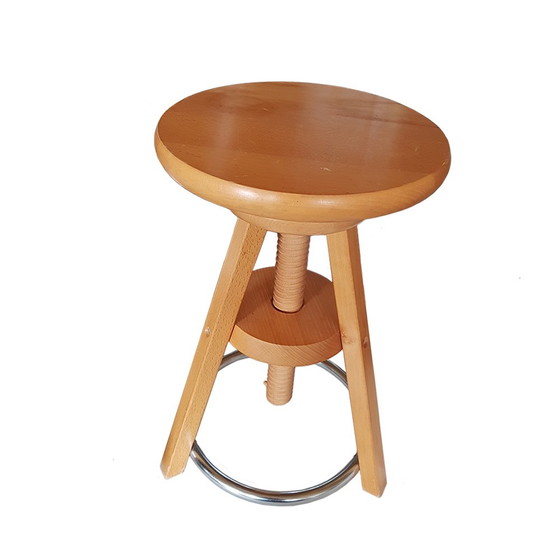 Image 1 of Adjustable Wooden Piano Stool