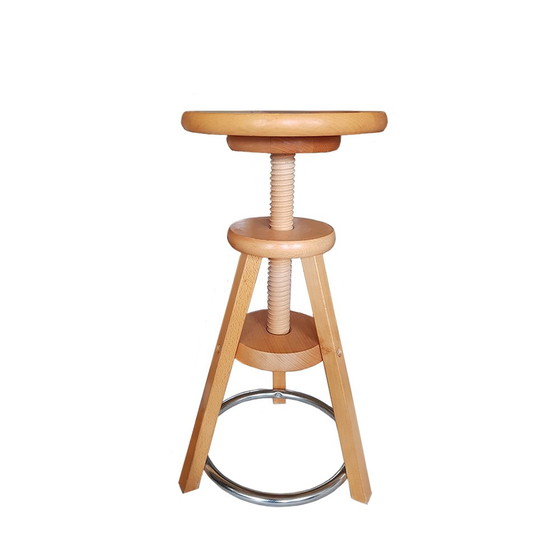 Image 1 of Adjustable Wooden Piano Stool