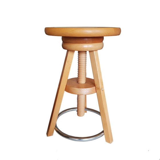 Image 1 of Adjustable Wooden Piano Stool