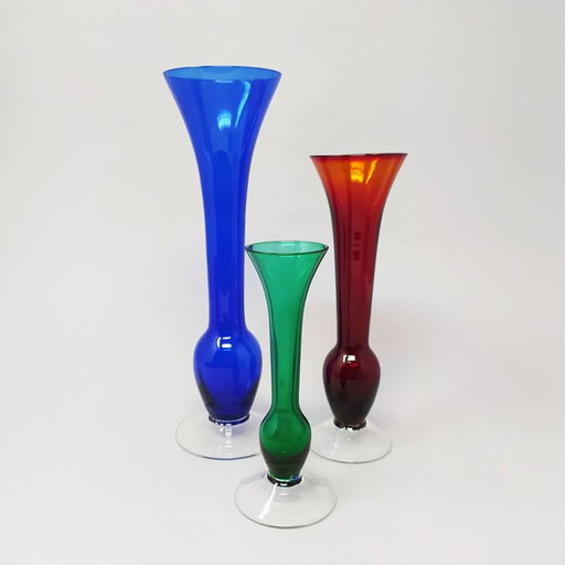 3x 1970's vases