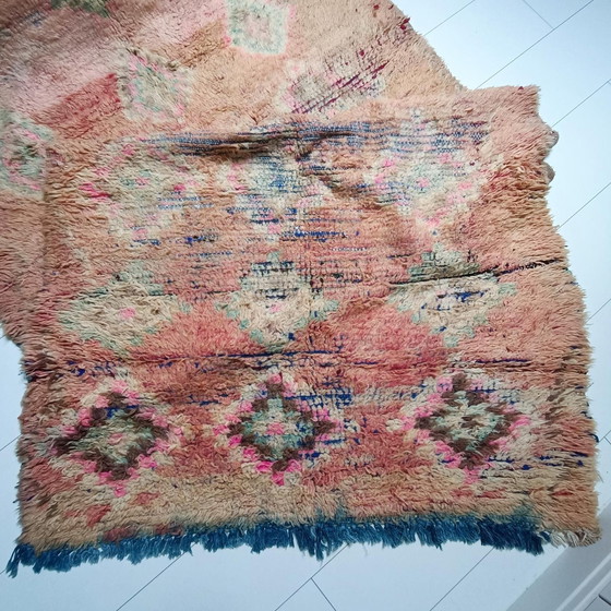 Image 1 of Tappeto berbero in lana vintage fatto a mano, 318x118 cm