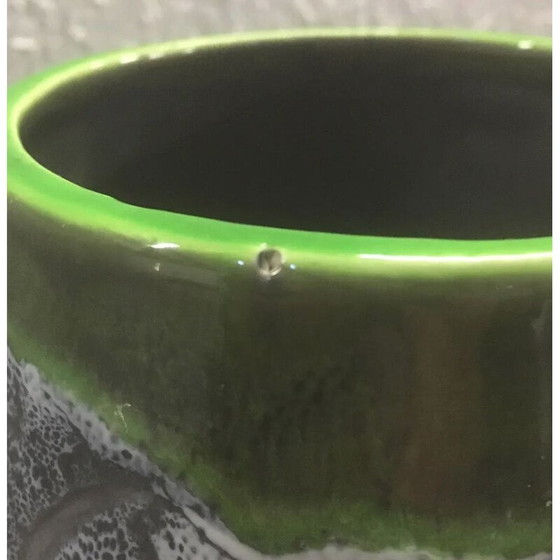 Image 1 of Vintage green ceramic vase, 1960