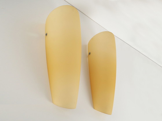 Image 1 of Set Of Two Wall Lamps, Murano Glass, Italian Design, 1980S, Manufacture: Victoria