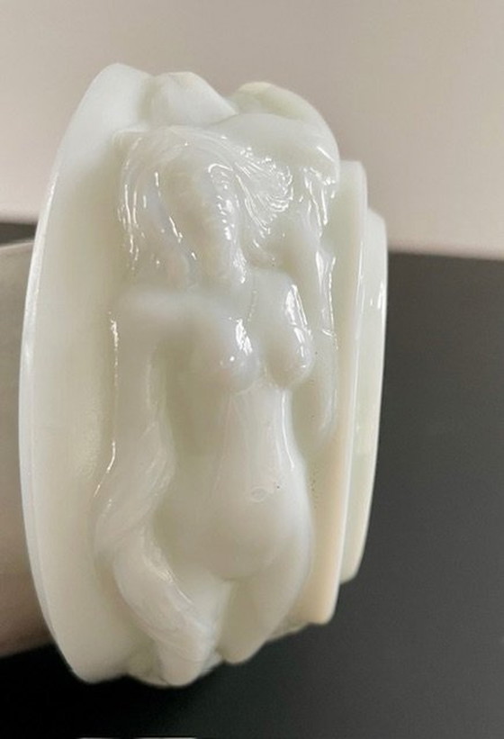 Image 1 of Curt Schlevogt - Art Deco 'Ingrid' Jewelry Box With A Relief Decor Of Female Nude