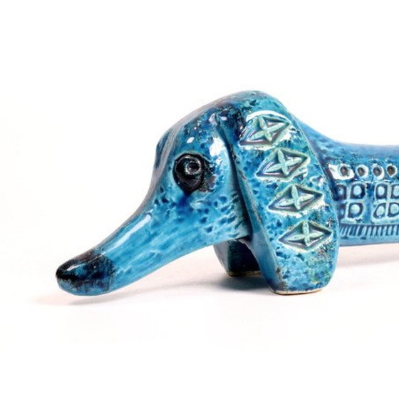 Image 1 of Rimini Blu Dachshund Figure By Bitossi