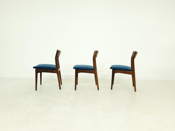 Image 1 of 3x vintage roseood dining chairs