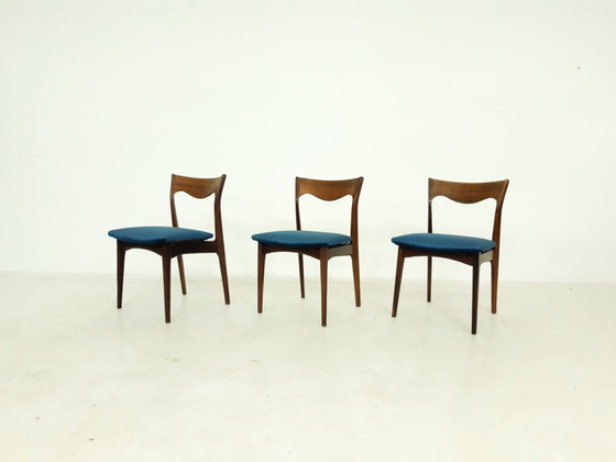 Image 1 of 3x vintage roseood dining chairs