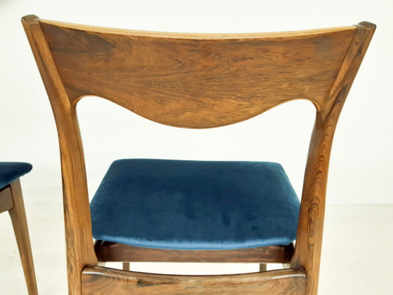 Image 1 of 3x vintage roseood dining chairs