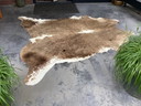 Taupe-colored cowhide
