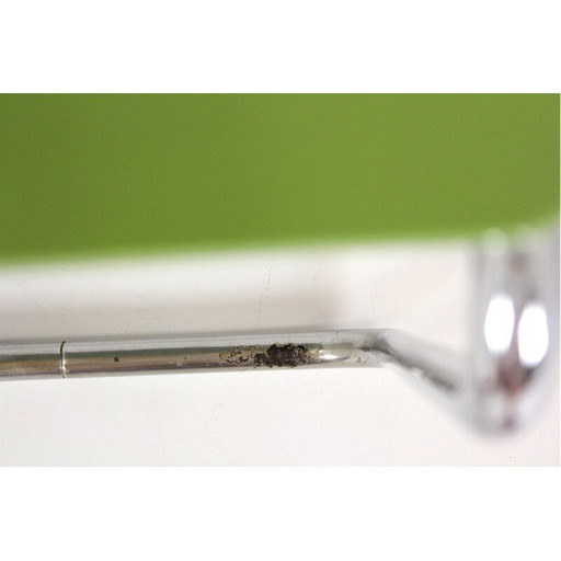 Vintage chromed tubular steel stool by Slezak, Czech Republic 1930s