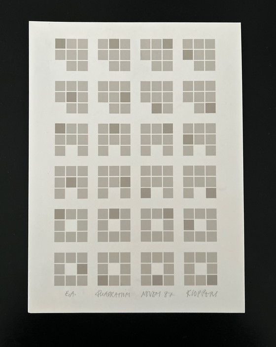 Image 1 of Screen printing Willem Kloppers - Quadratum