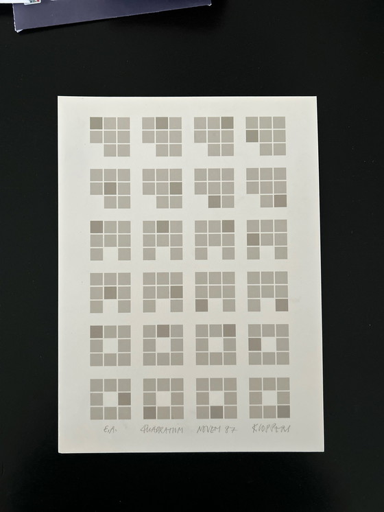 Image 1 of Screen printing Willem Kloppers - Quadratum