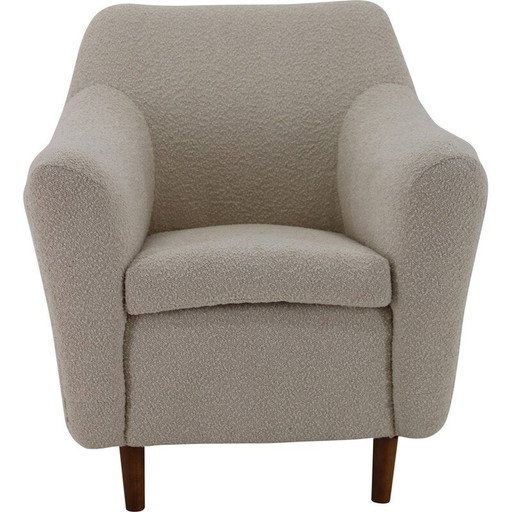 Vintage armchair in boucle fabric, 1970s