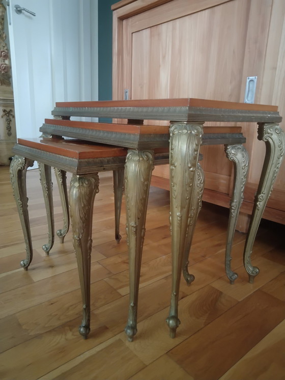 Image 1 of 3x tables gigognes VIntage