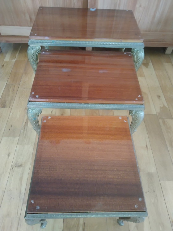 Image 1 of 3x tables gigognes VIntage
