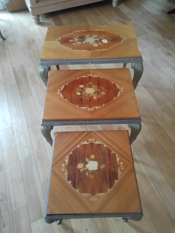 Image 1 of 3x tables gigognes VIntage