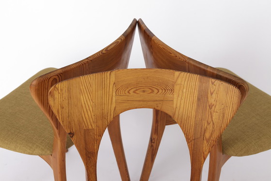 Image 1 of 3 Chaises Niels Koefoed, 1960, modèle Peter, bois d'épicéa, Lot de 3