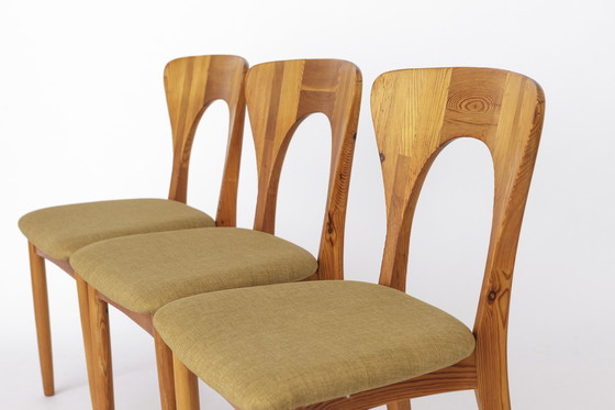 Image 1 of 3 Chaises Niels Koefoed, 1960, modèle Peter, bois d'épicéa, Lot de 3