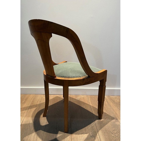Image 1 of Set of 6 vintage walnut Gondola chairs, 1930