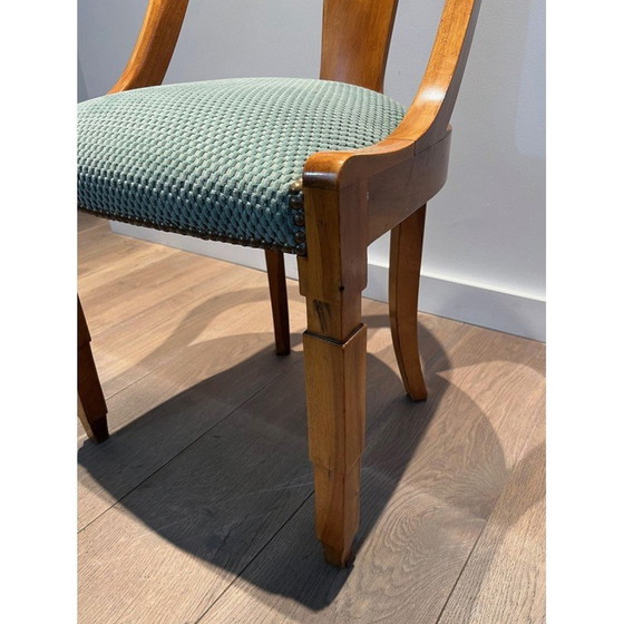 Image 1 of Set of 6 vintage walnut Gondola chairs, 1930
