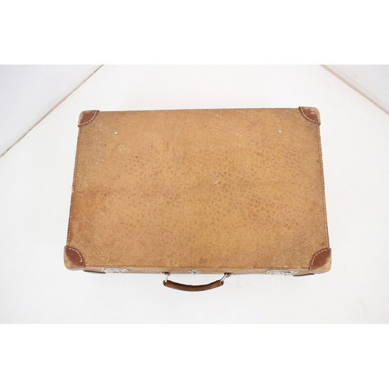 Image 1 of Maleta de cuero de mediados de siglo, Alemania, década de 1950