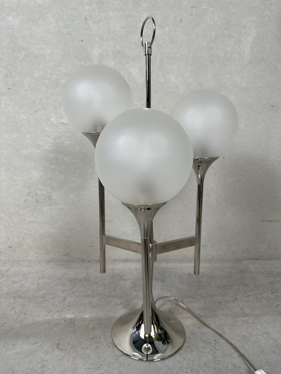 Image 1 of Vintage 'trumpet' table lamp - Boulanger