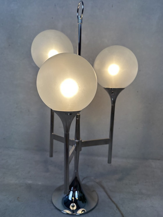 Image 1 of Vintage 'trumpet' table lamp - Boulanger