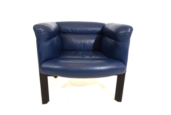 Image 1 of Poltrona Frau Interlude leather armchair by Marco Zanuso