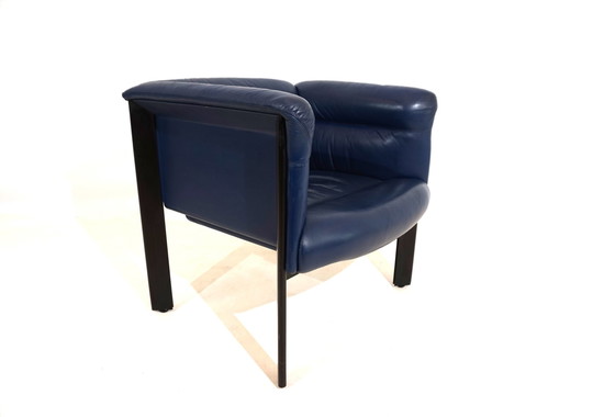 Image 1 of Poltrona Frau Interlude leather armchair by Marco Zanuso